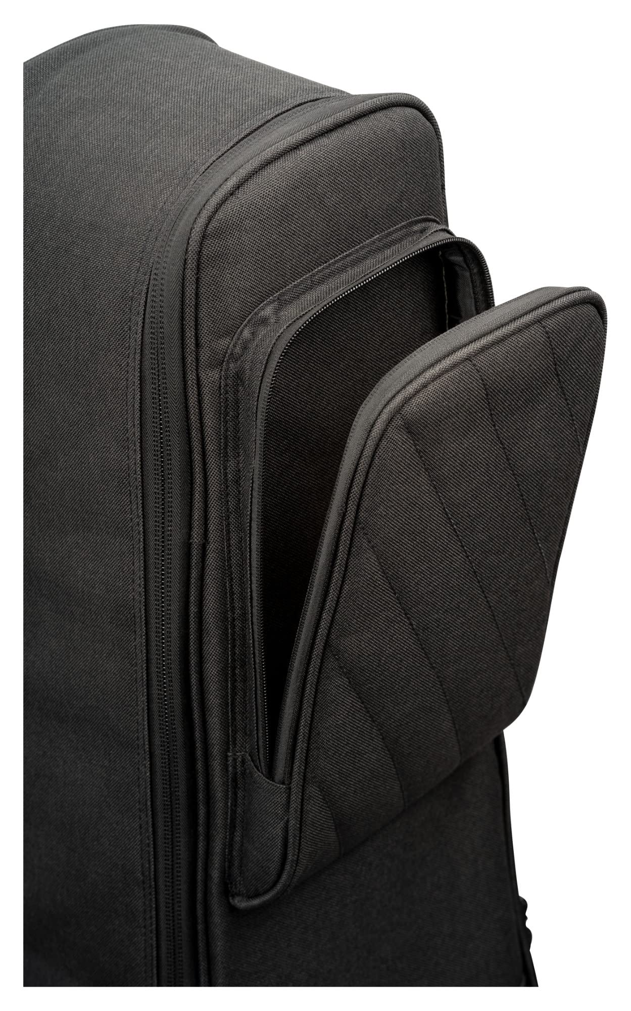 Ortega Guitars Deluxe Bass Gigbag - Akustik Bass Tasche - Höhe 128 cm - Breite 48 cm - Baumwolle, Schwarz (OGBAB-DLX-BK)