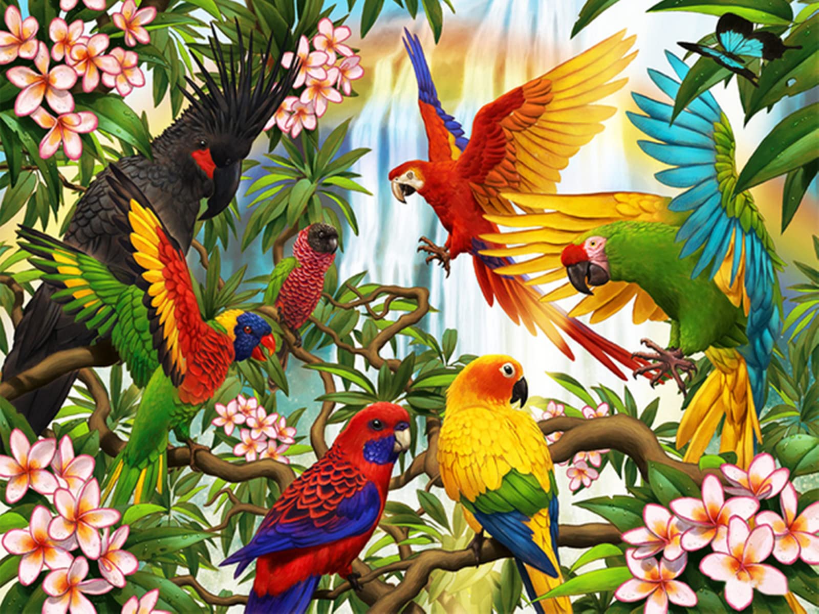 Puzzle en bois 1500 pièces oiseau de qualité supérieure pour adultes