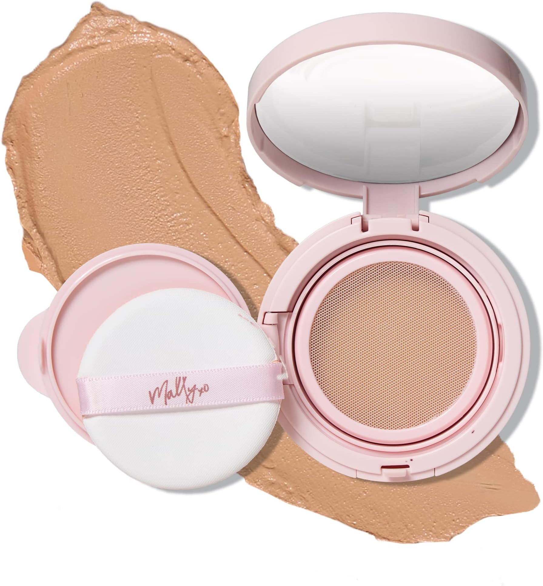 Mally Beauty Flawless Finish Transforming Effect Foundation - Medium - Full Coverage Cream Foundation - Breathable & Lightweight - Hydrating Formula with Vitamin E - Satin Finish