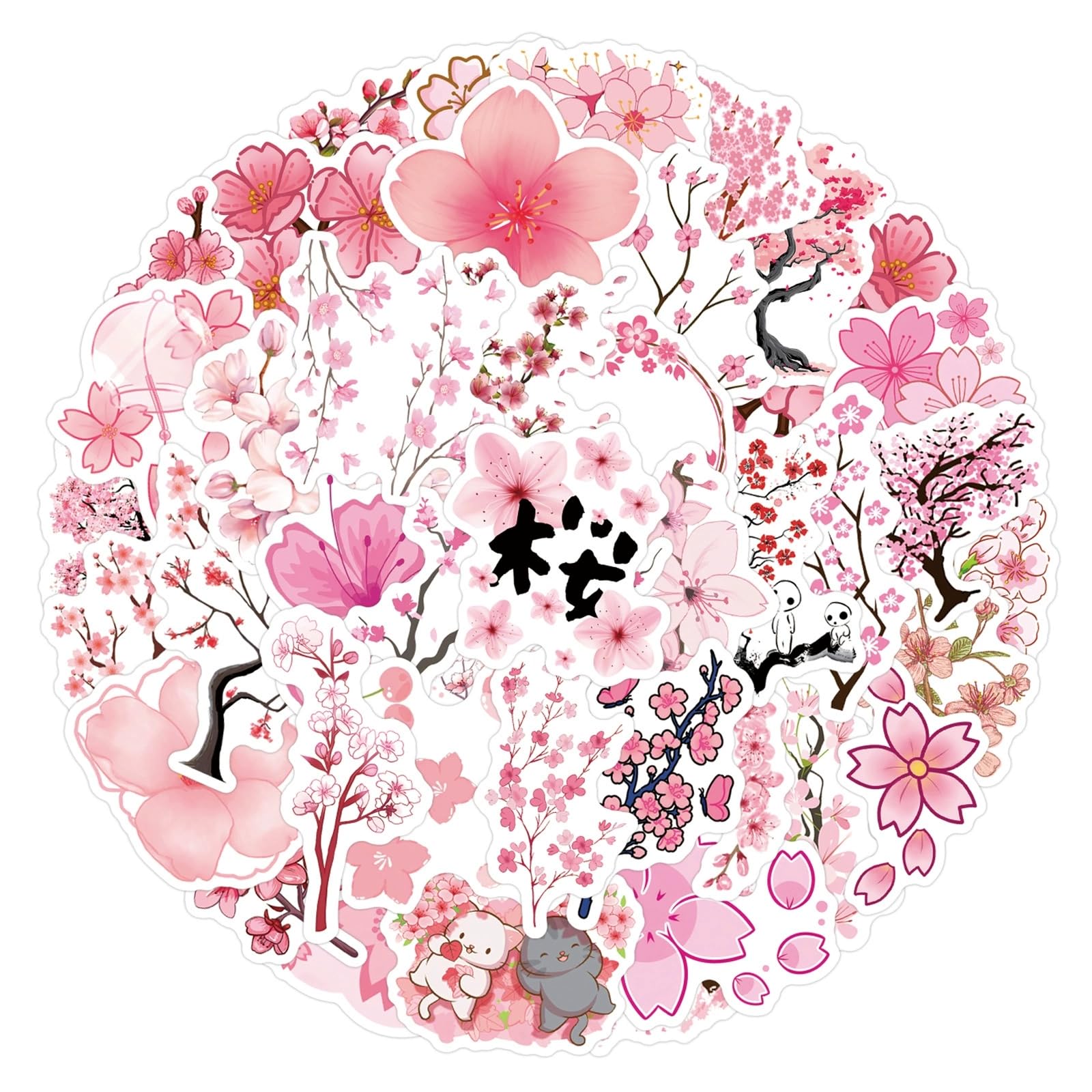 Lot De 50 Autocollants En Vinyle Pour Ordinateur Portable,Cadeau Pour Enfants, Adolescents, Adultes, Filles, Garçons, Animaux (tigre), Scrapbooking, Planche à Roulettes