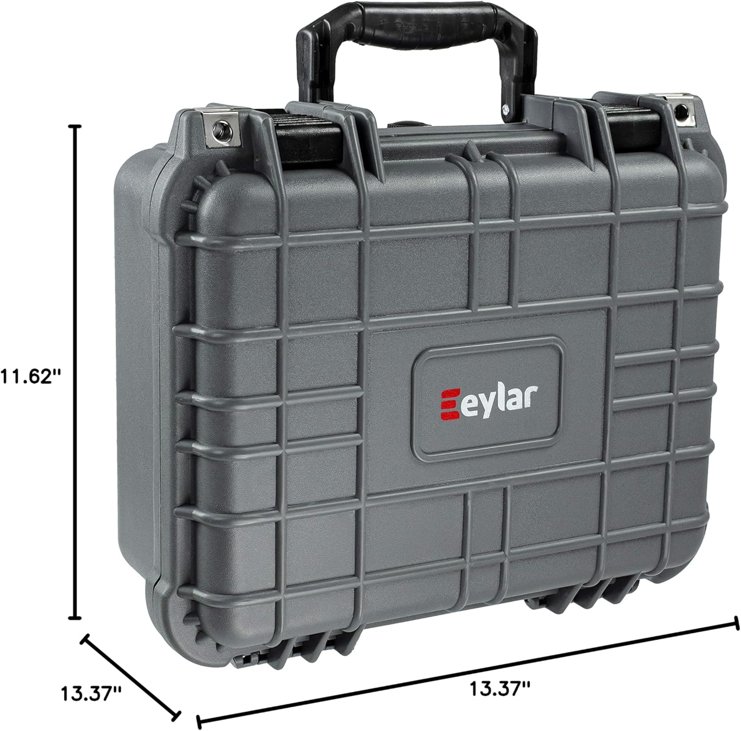 Eylar Tactical Hard Gun Case Water & Shock Proof With Foam TSA Approved 13.37 Inch 11.62 Inch 6 Inch