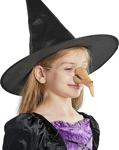 Miniatura 8 de Spooktacular Creations Disfraz de nariz de bruja, accesorio de disfraz de nariz de bruja falsa para niños, hombres y mujeres, disfraces de bruja,