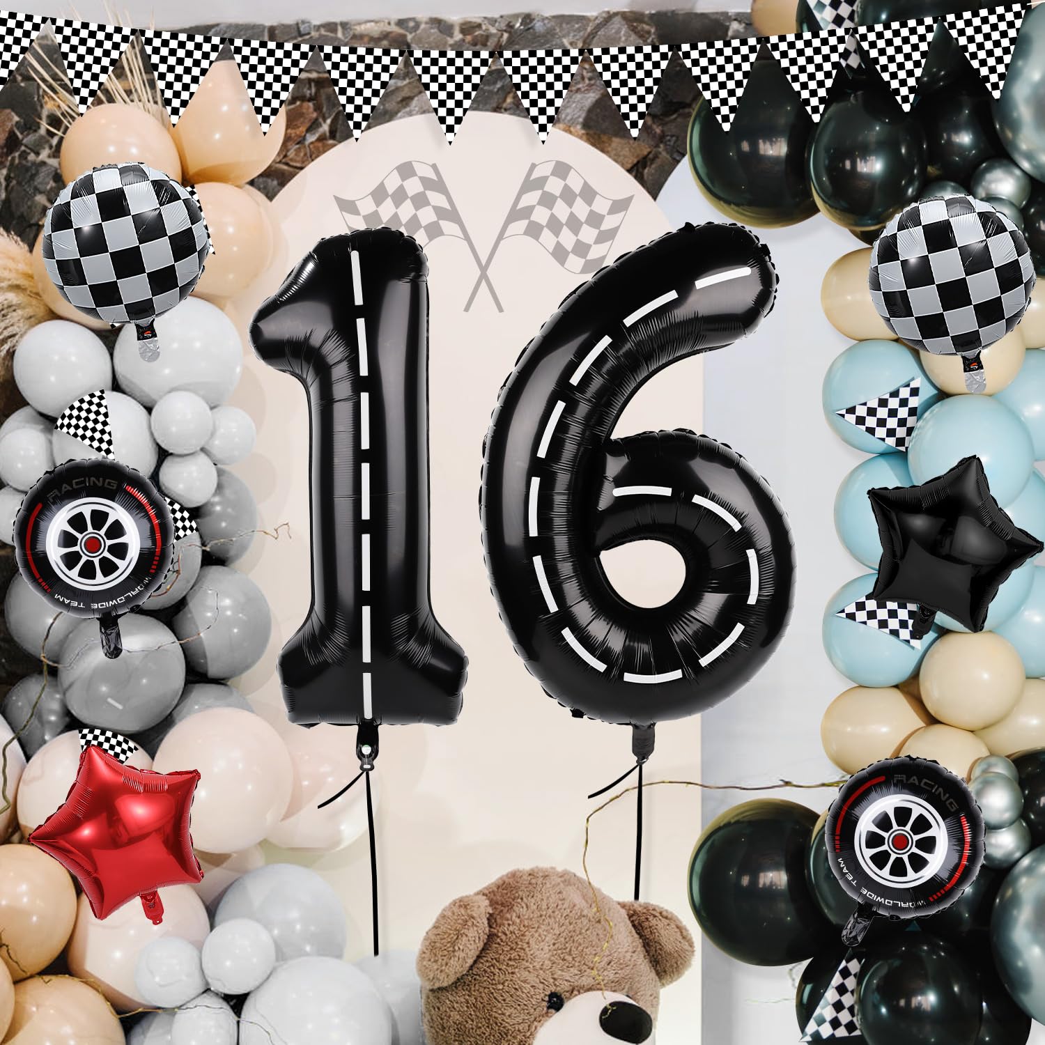 Ballon Voiture Lot De 12 Ballons D'Anniversaire Pour Garçon