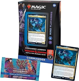 Magic: The Gathering Commander Legends: Battle for Baldurâ€™s Gate Commander Deck â€“ Mind Flayarrrs + Collector Booster Sample Pack