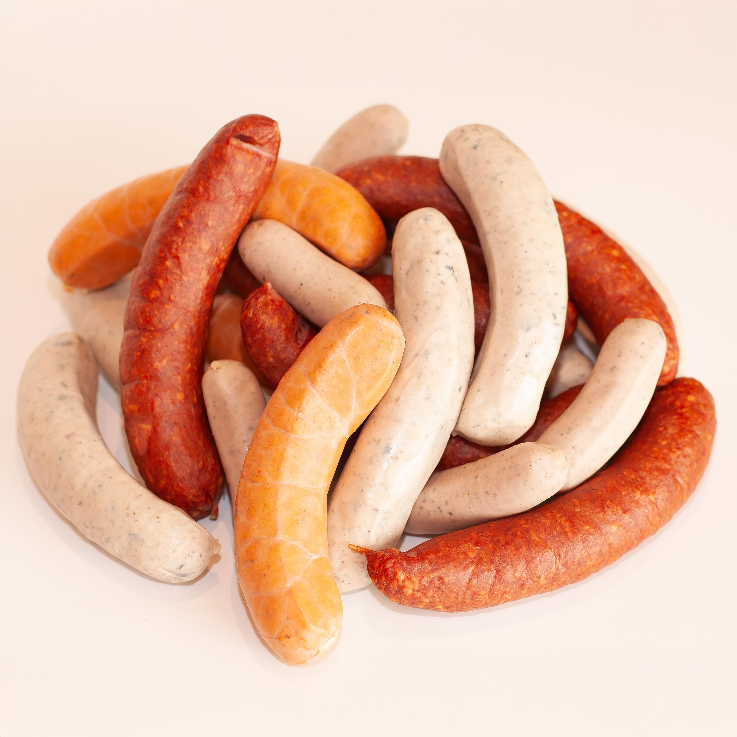 MEISTER'S Grillpaket Bratwurst, Käsewurst, Rauchwurst Debrecziner, BBQ Bratwurst ohne Darm, Weihnachtsmarkt-Grillwurst, Rostbratwurst im Lebensmittel Paket zum Grillen & Braten