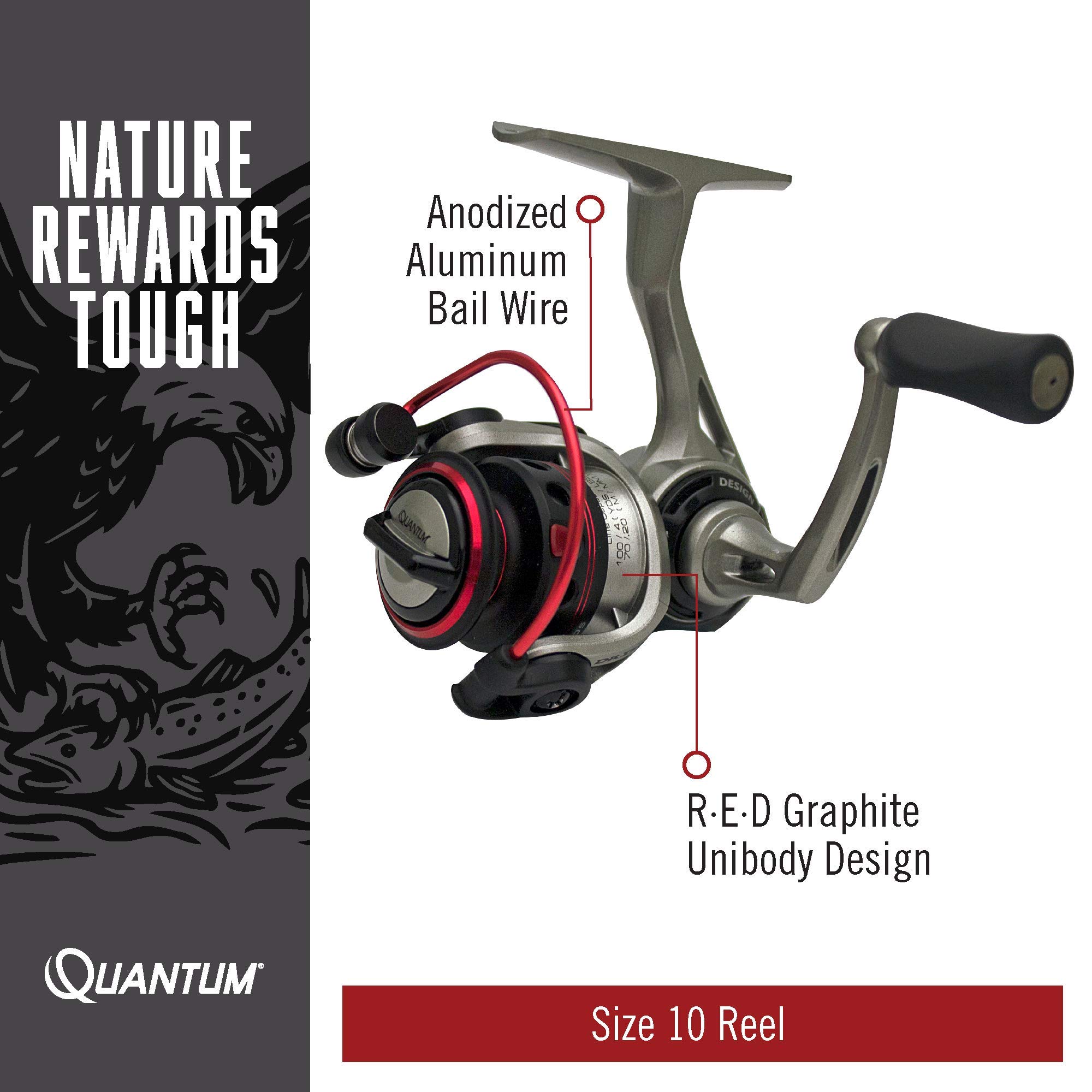 Amazon | Quantum Fishing DR10.CP3 ドライブ 10SZ スピニングリール