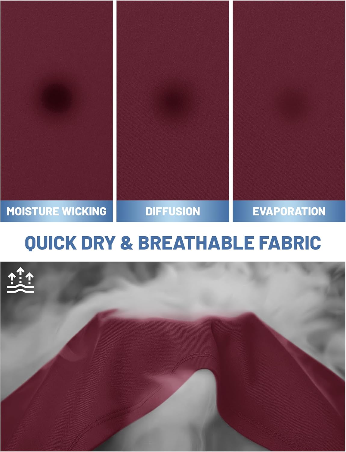 MAGCOMSEN Men's Short Sleeve UPF 50+ T-Shirt Quick Dry Workout Athletic Running Swim Tops Tee Rash Guard Performance Shirts - Image 5