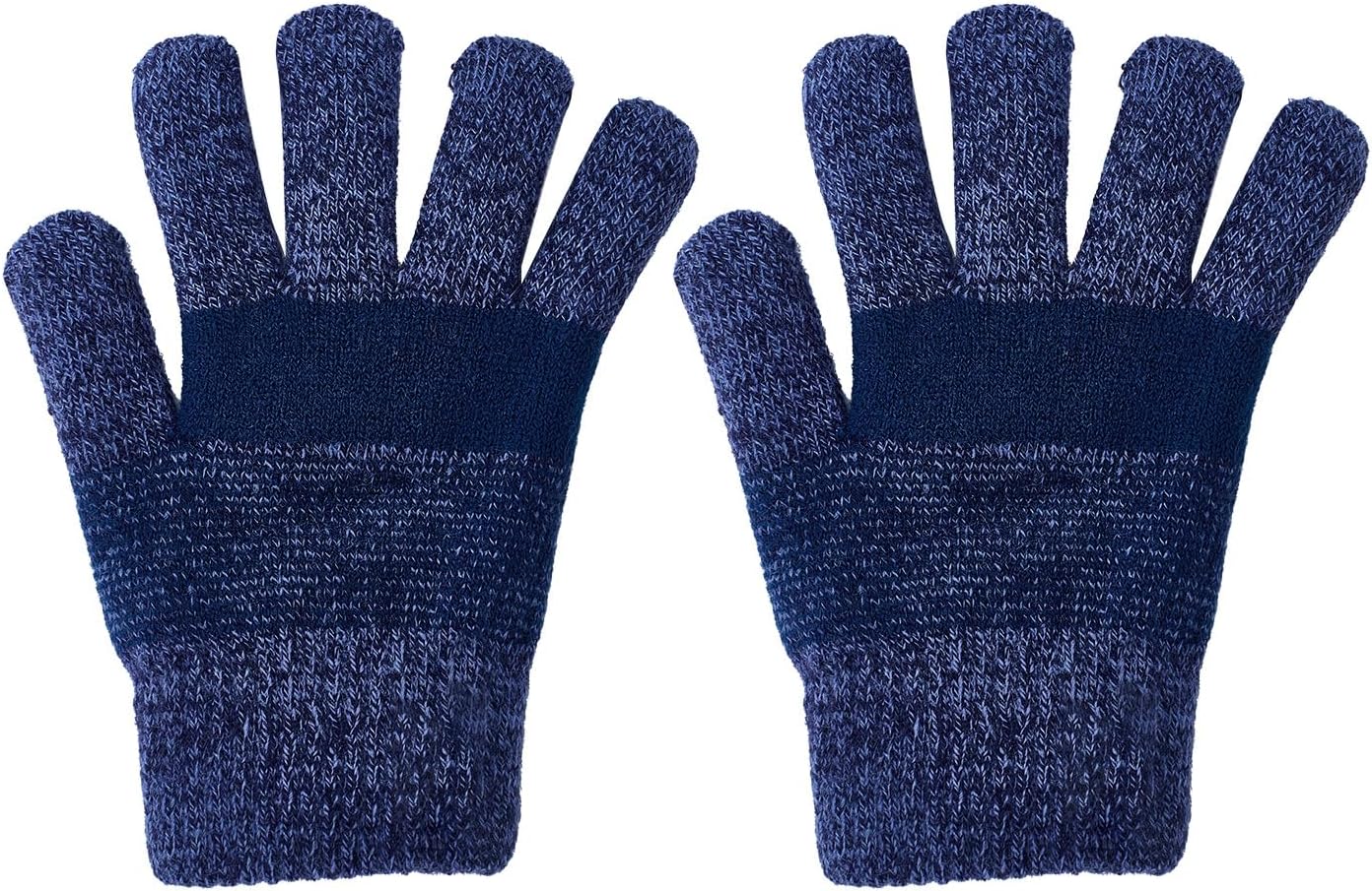 Kids Gloves Winter Boys Gloves Knit Wool Fleece Lined Mittens for Cold Weather Outdoor Sports Running Cycling Skiing