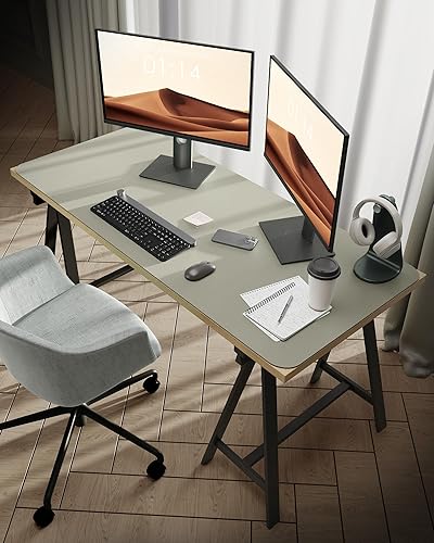 Miniatura 336 de YSAGi Protector de escritorio de cuero, tapete de oficina, alfombrilla grande para mouse, antideslizante, de piel sintética, almohadilla