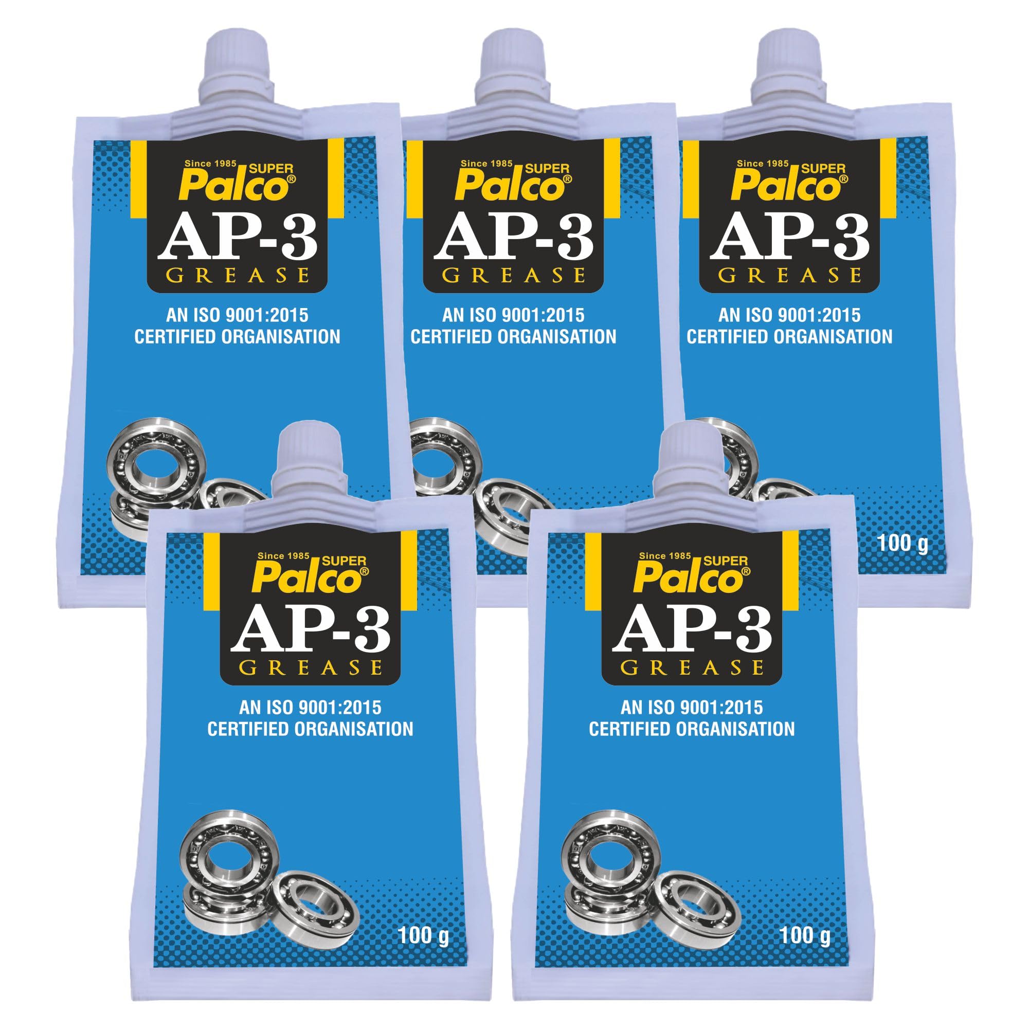 PALCO AP-3 GREASE Pouch 100g (Pack of 5) Multipurpose Water Resistant & Chassis Bearing Lithium Base Anti Corrosion Grease for Car Cycle Bike Chain Lube NLGI-3 Long Lasting Lubricant-image-10