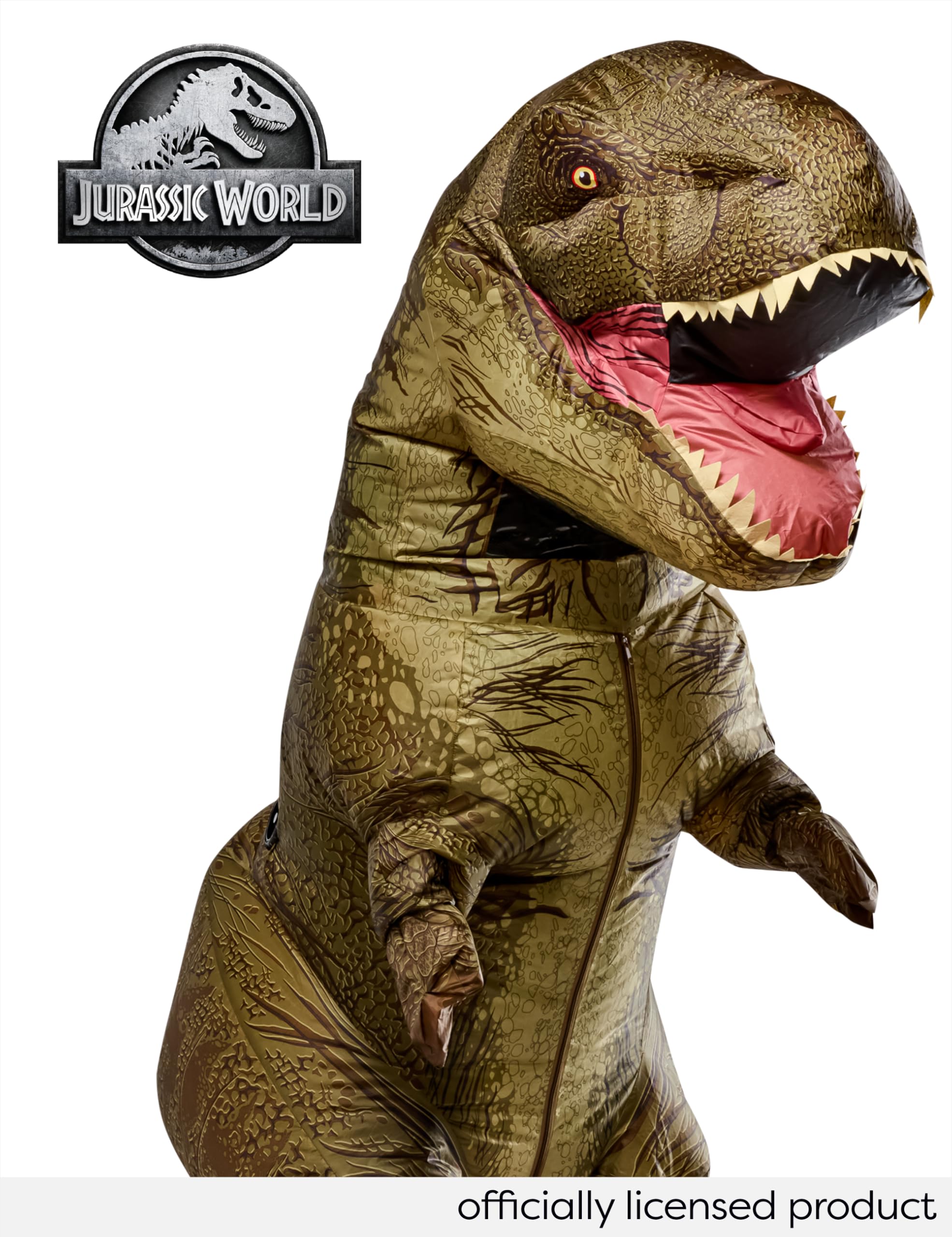 Rubies Disfraz inflable de Jurassic World T-rex para adulto