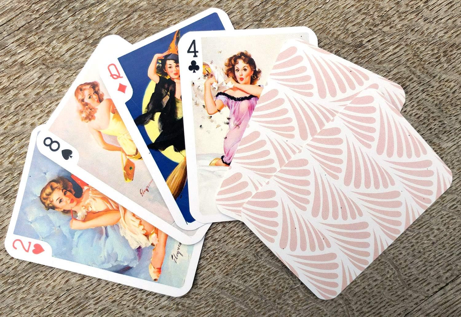 Pinup Sexy Girls Playing Cards (Poker Deck 54 Cards All Different) Vintage Pin Up Girls by Gil Elvgren