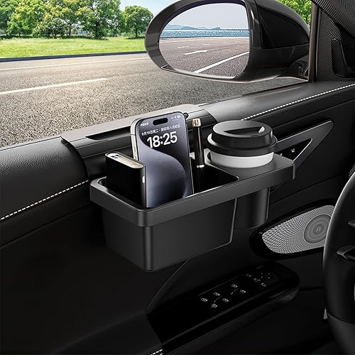 Miniatura 7 de Organizador de Almacenamiento para Ventana de Automóvil, Portavasos de 2.7'' para Puerta Lateral del Automóvil, Estante Organizador Multifuncional 1