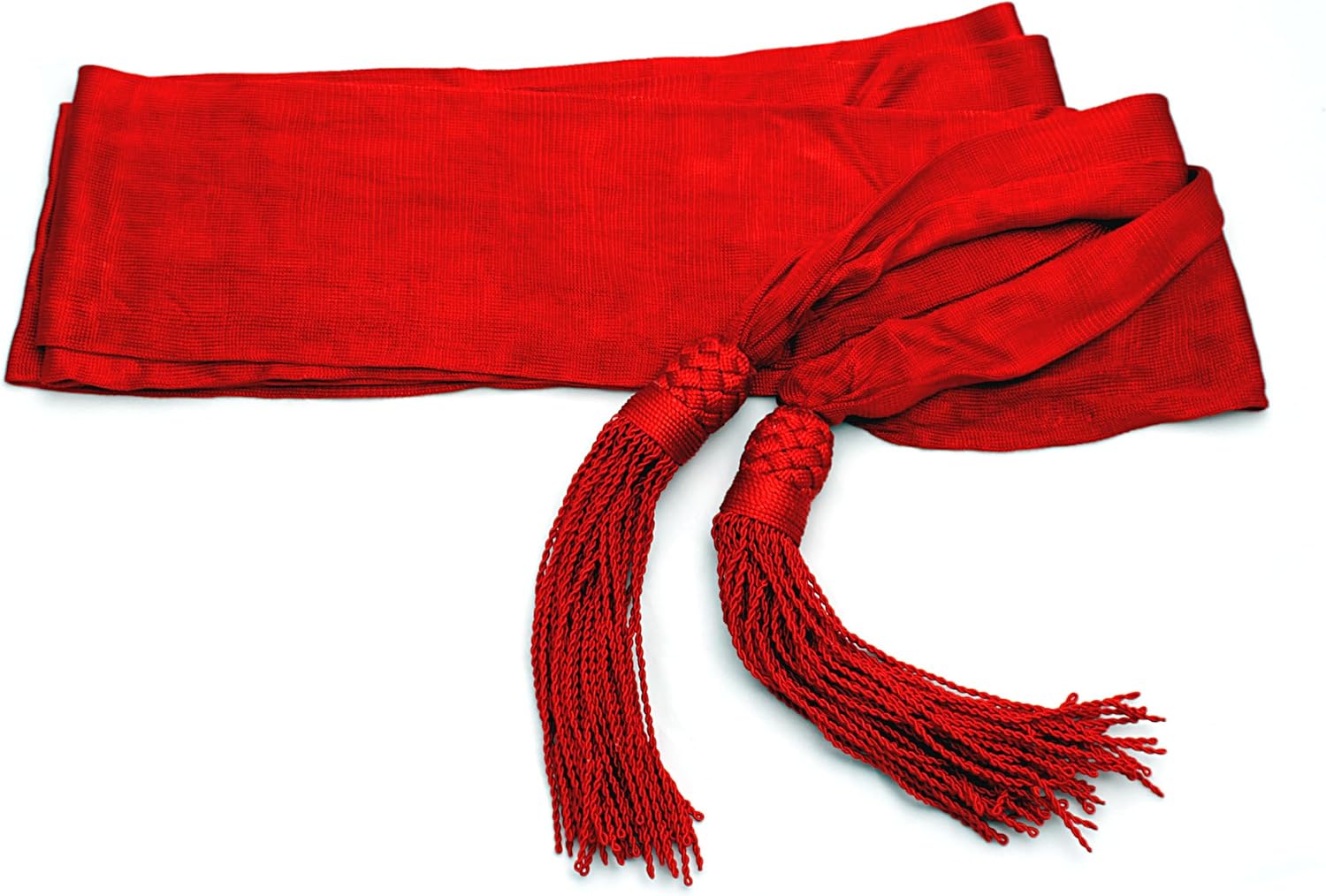 Civil War Officers Uniform Wool Sash - Artillery Red Waist Sash - Authentic to Period - ACW Reenactment Product