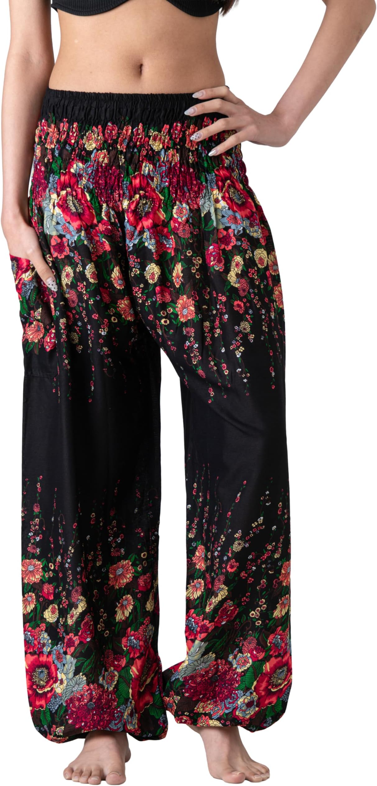 B BANGKOK PANTS Harem Pants Women Yoga Boho Clothes with Pockets