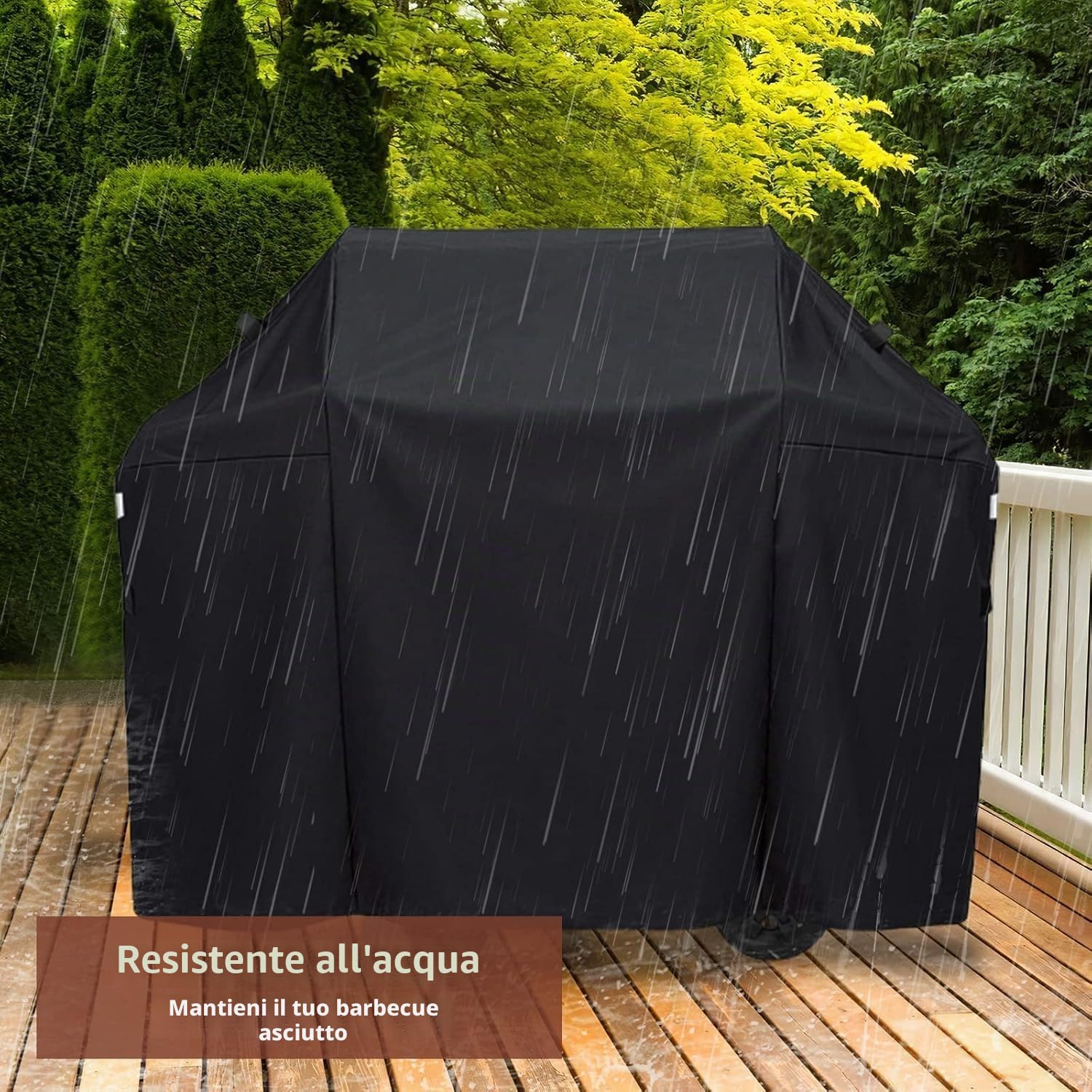 Denmay 7139 Platinum Grill Cover per Weber Spirit II serie 300 Spirit 300 Series e Spirit 200 Series (con comandi laterali montati) 130 CM Grill copertura impermeabile resistente e resistente