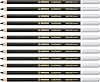 STABILO CarbOthello - Chalk-Pastel Pencil - Pack of 12 - Neutral Black
