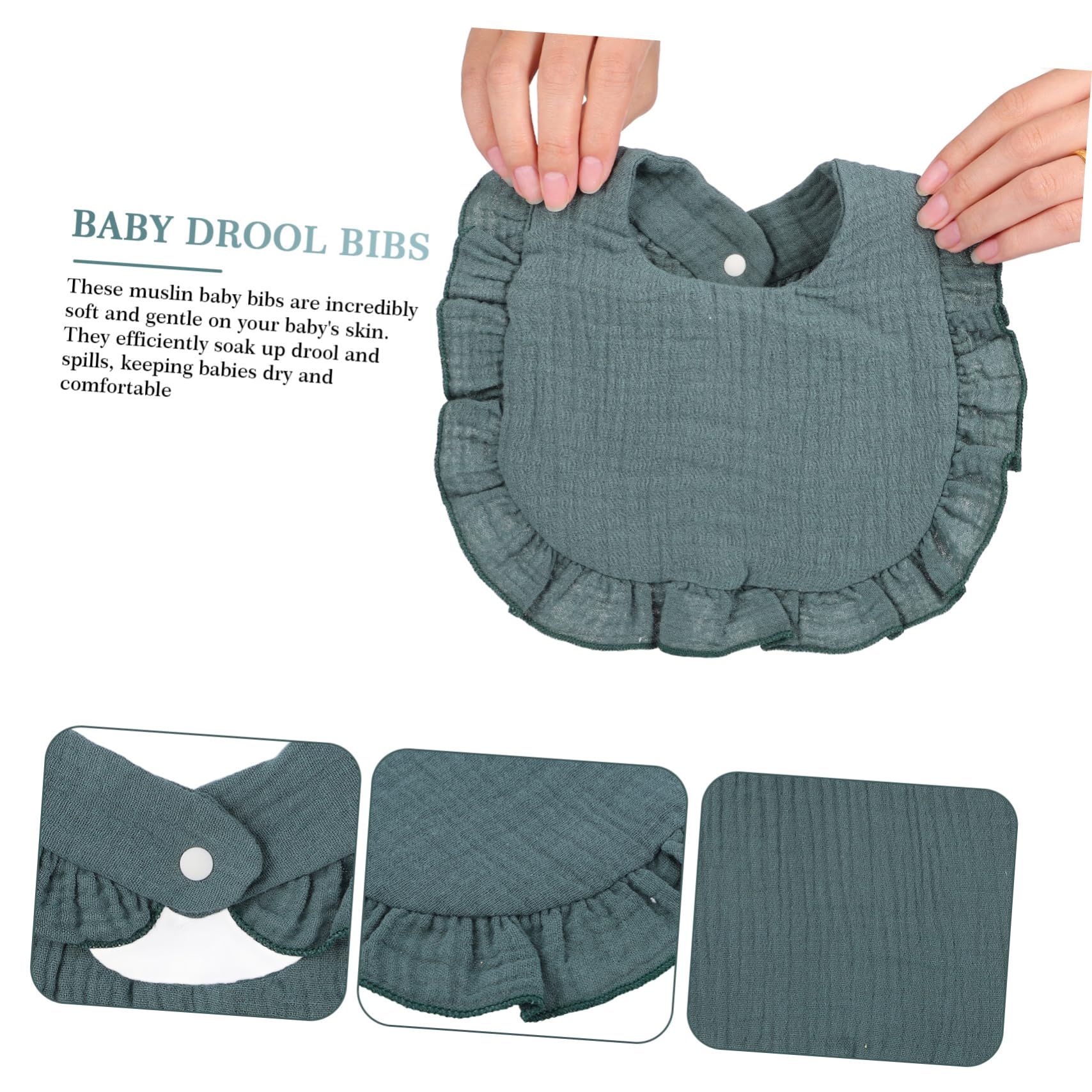 Toyvian 12 Stück Sabberlätzchen Baumwolle Muslin für Neugeborene mit Niedlichen Mustern Saugfähige Weiche und Pflegeleichte Babylätzchen für Kleinkinder