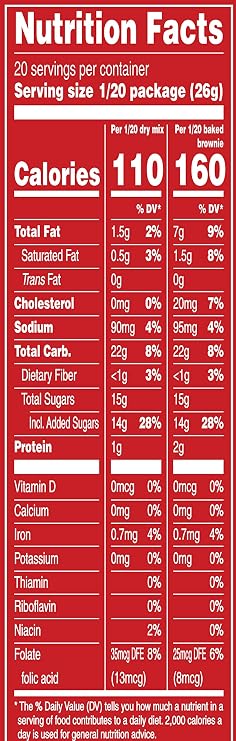 Duncan Hines Brownie Mix, Chewy Fudge, 18.3 Ounce (Pack of 6)