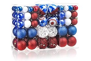 100PCS Easter Tree Decorations Ornaments, Patriotic Holiday Party Balls Decor