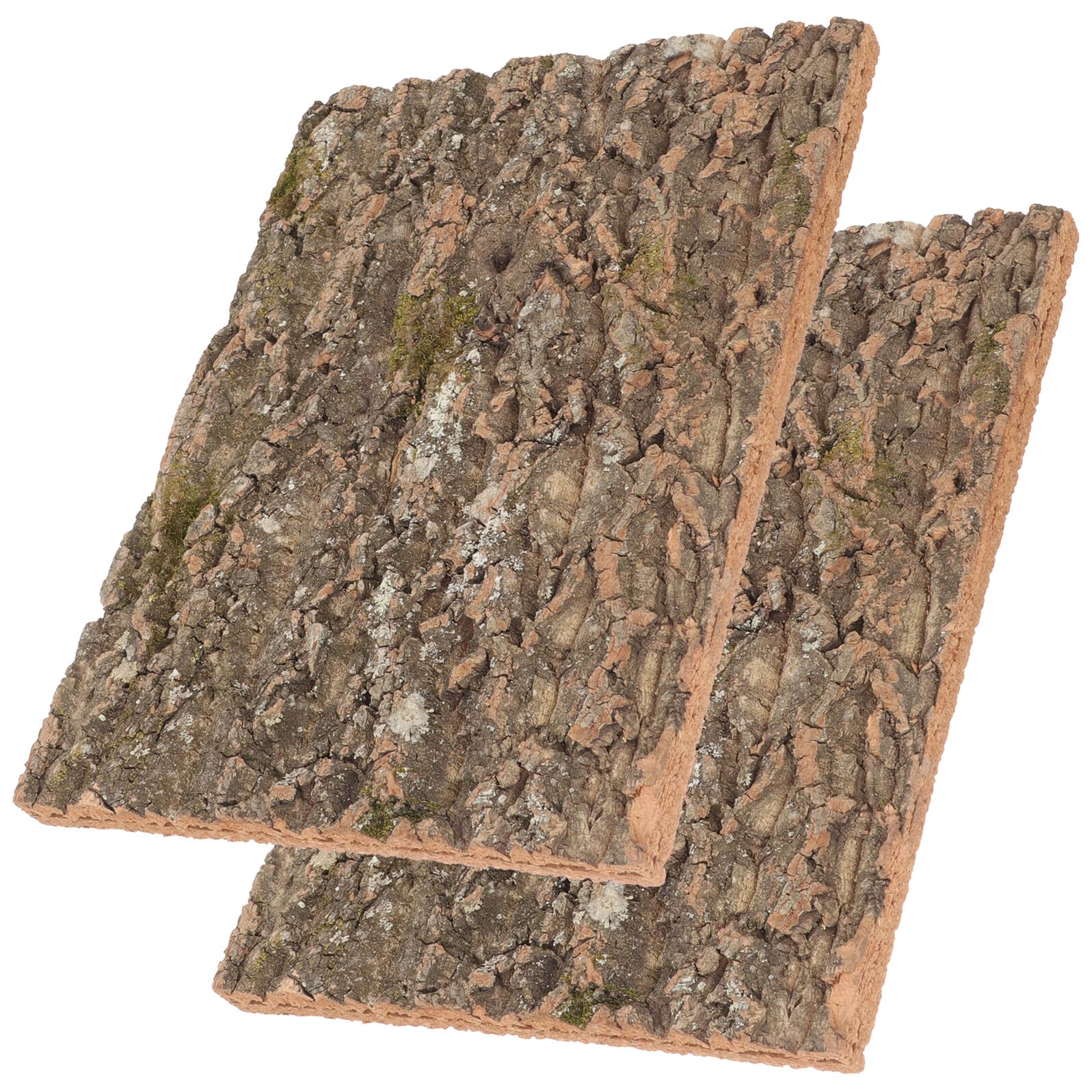 de Corteza de Corcho Natural y Alfombra de Escalada 2 Piezas Fondo Decorativo Textura Auténtica para Terrarios de Reptiles para Gecko en Contenedores de Vidrio