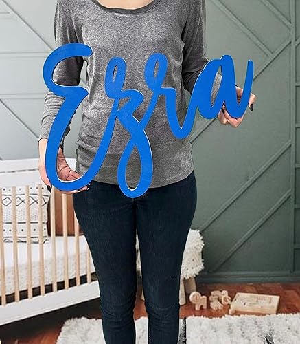 Miniatura 4 de Letrero de madera con nombre recortado (18 pulgadas)