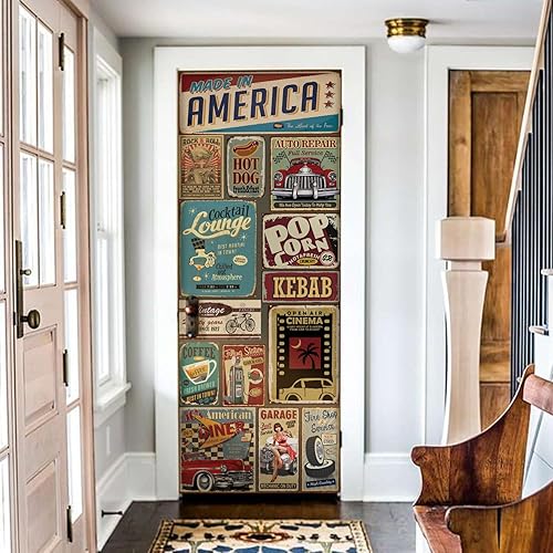 Miniatura 10 de LiveInUrban Adhesivo autoadhesivo vintage estilo boho efecto cuero texturado de vinilo mural para refrigerador, adhesivo despegar y pegar para Flor
