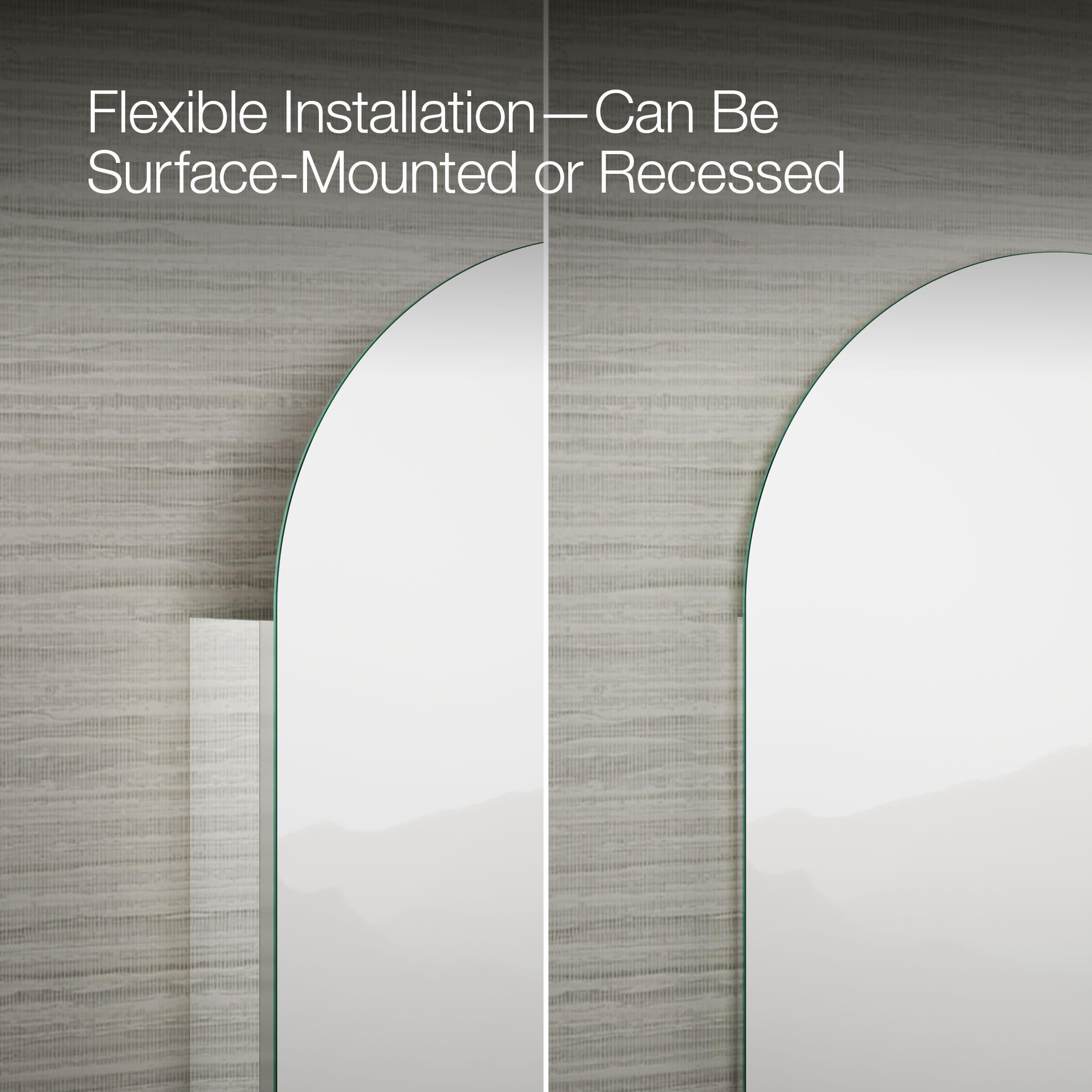 KOHLER Embark Premium XL 40.6 cm x 91.4 cm Capsule Botiquín de Aluminio, 16 x 36