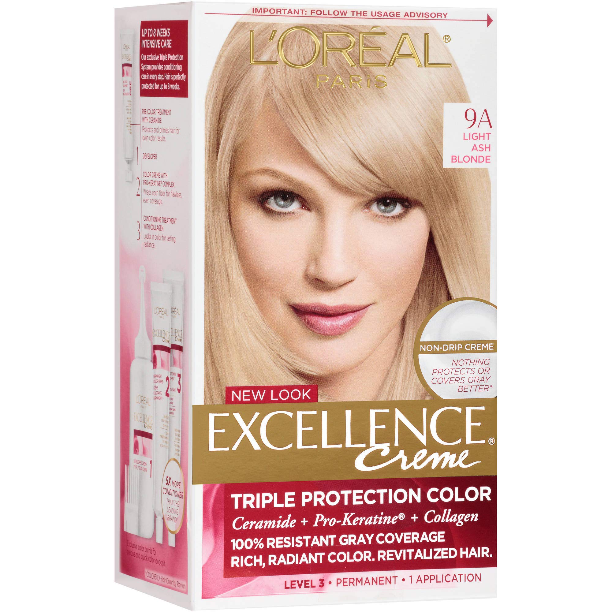 Buy L'Oreal Paris Excellence Creme Haircolor, Light Ash Blonde [9A