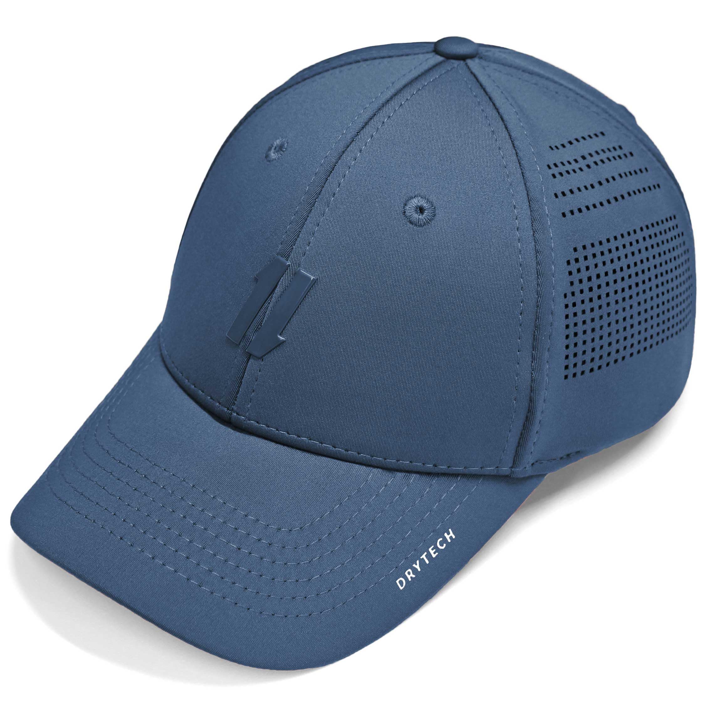 Gym Baseball Hats for Men by King & Fifth | Baseball Hat with Low Profile & Stylish Fabric + Workout Hat + Baseball Caps, Blue Abyss, XS