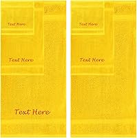 Vista 28 de Personalized Passion Juego de 2 toallas con texto bordado personalizado, 16 x 27 pulgadas, altamente absorbentes y súper suaves, toallas de mano