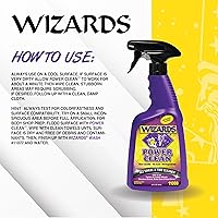 Vista 3 de Wizards Power Clean - Limpiador de ruedas y neumáticos, no cáustico y sin ácido, biodegradable para interiores de automóviles, seguro en todo tipo