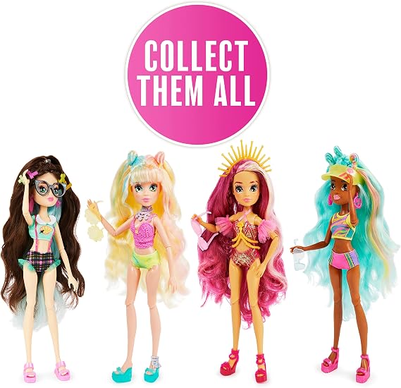MERMAID HIGH, Spring Break Finly Mermaid Doll & Accessories with Removable Tail and Color Change Hair Streaks, Kids Toys for Girls Ages 4 and up
