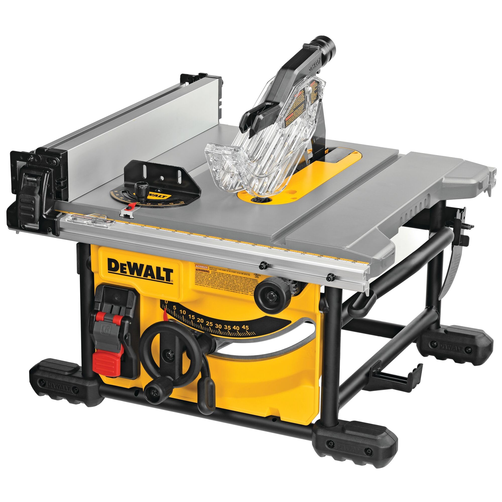 DEWALT Scie à Table Compacte 210 mm DWE7485-QS Filaire 1850 W Largeur de Coupe 622 mm