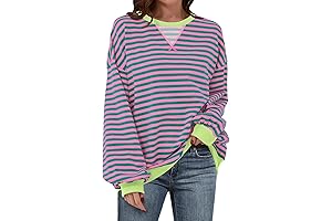 Striped Sweatshirt: Oversized Comfort, Chic Appeal