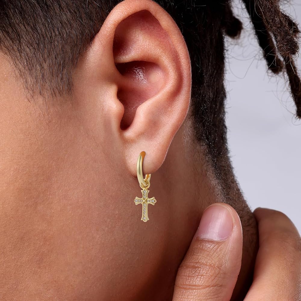 EXTRUDED CROSS DROP EARRING 十字架 ピアス EXTRUDED CROSS DROP EXTRUDED CROSS DROP EARRING 十字架 ピアス EXTRUDED CROSS DROP