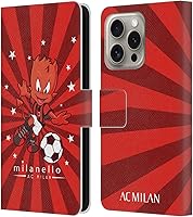 Vista 141 de Head Case Designs Funda de piel con licencia oficial de AC Milan Dream Big Children compatible con Apple iPhone 13 Mini