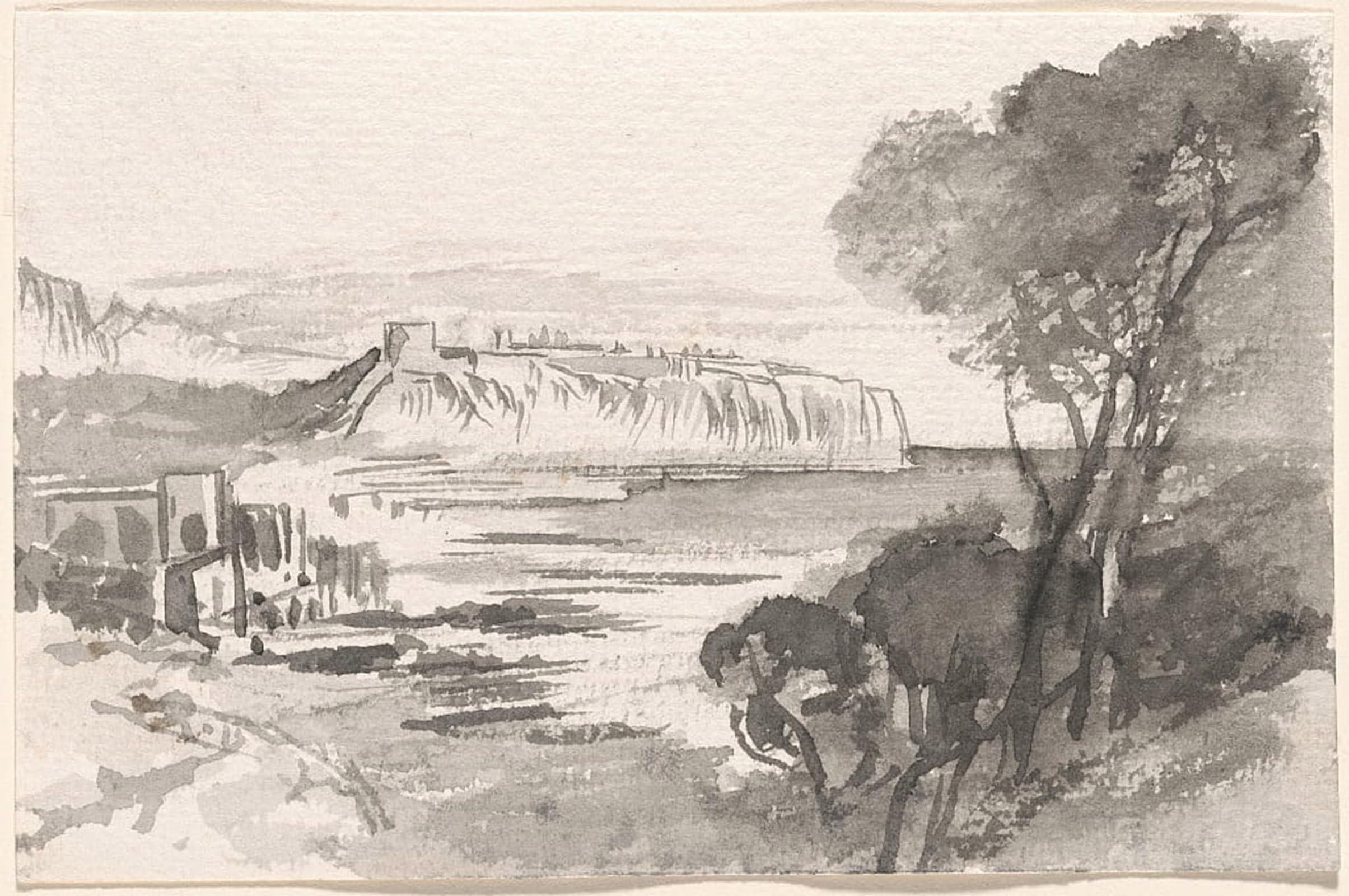 Lienzo Veduta di una baia de Edward Lear Cuadro de Pared Impreso 5