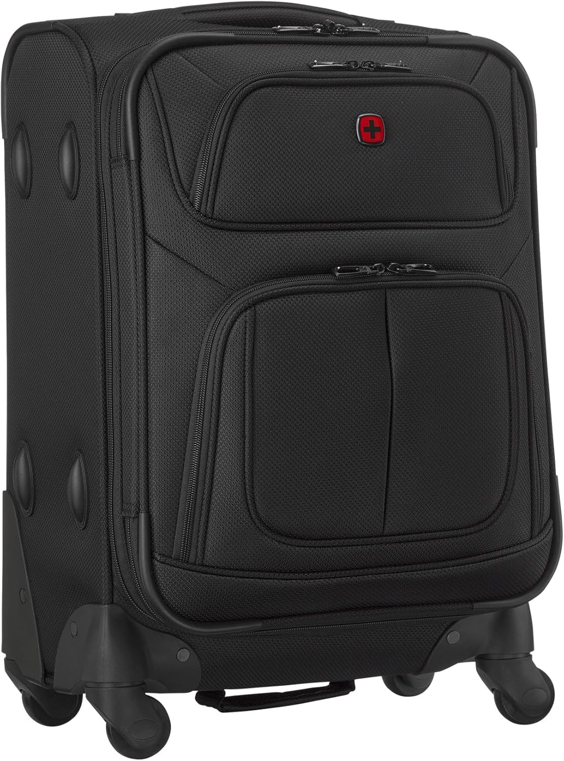 WENGER Sion Carry-on Valise Souple, Bagage à Main, Trolley, 40 (45) l, Extensible, Femmes Hommes, Voyages Vacances, Noire, 653584