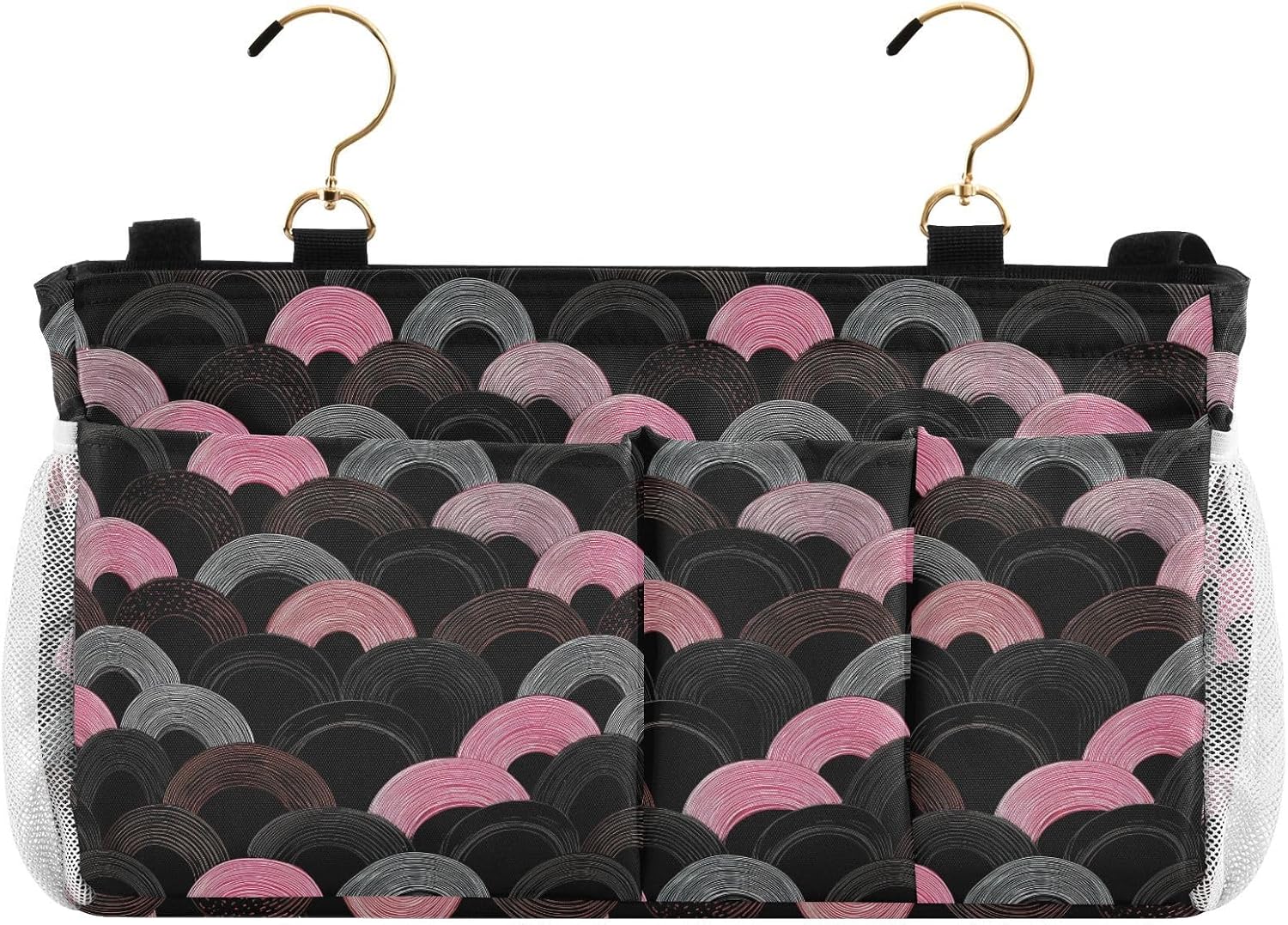Caddy For Bedside Ukiyo-e-style Pastel Charcoal Black Bedside Storage Bag Hanging Organizer for Glasses Books Mobile Phones Keys organizador para cama