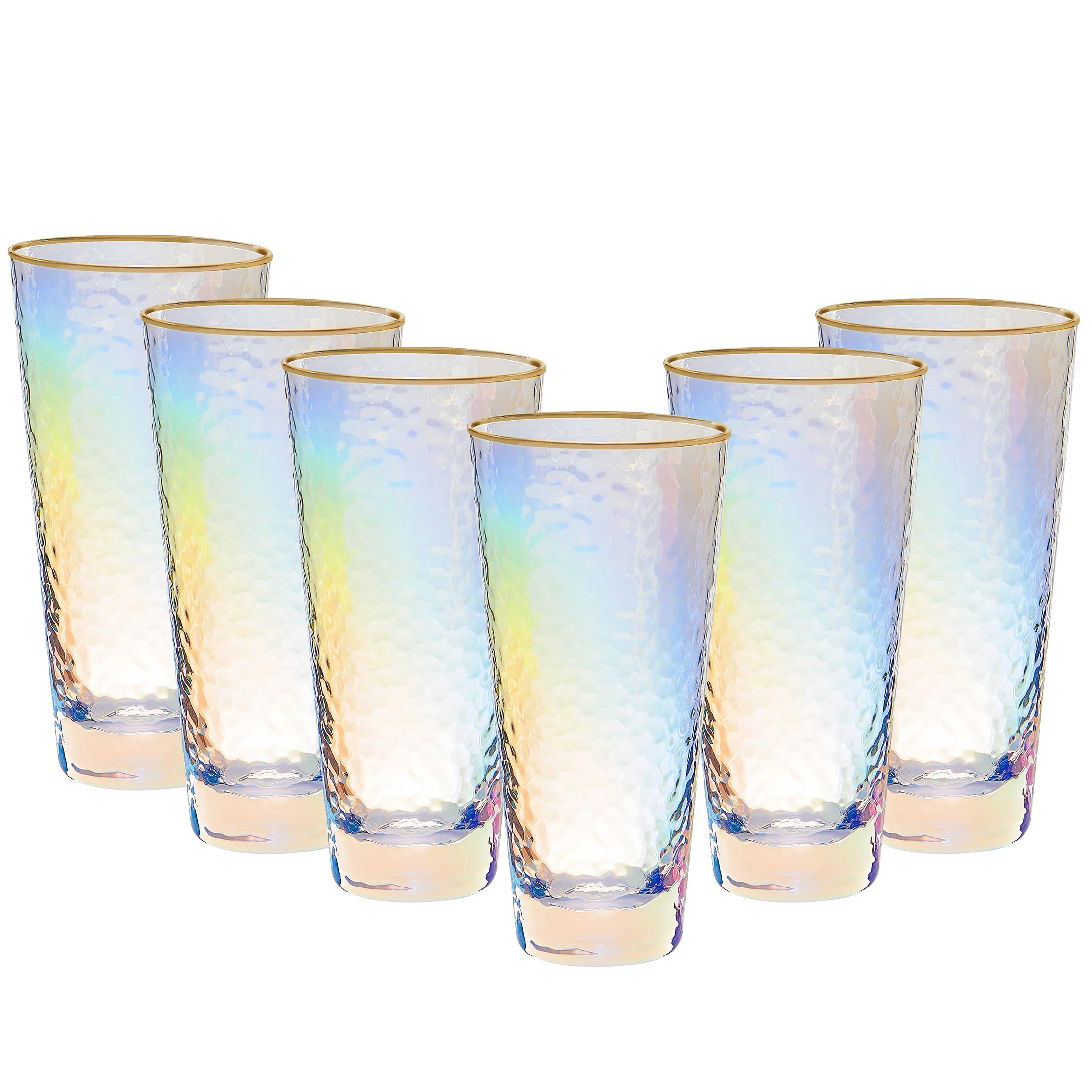 Vetro Spesso Elegante Set 6 Bicchieri Da Whisky Kadax In Vetro - 300 Ml, Tumbler Moderni, Per Cocktail E Bevande Bicchieri Moderni Trasparenti