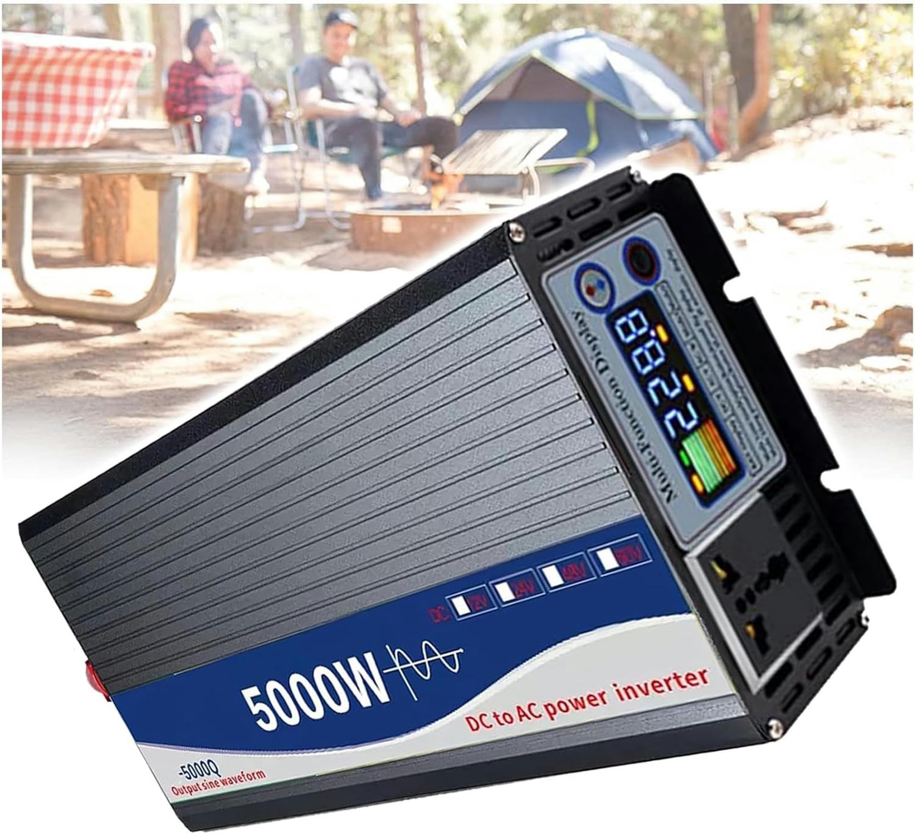 Onduleur pure sinus 4000W convertisseur 12V 220V camping-car