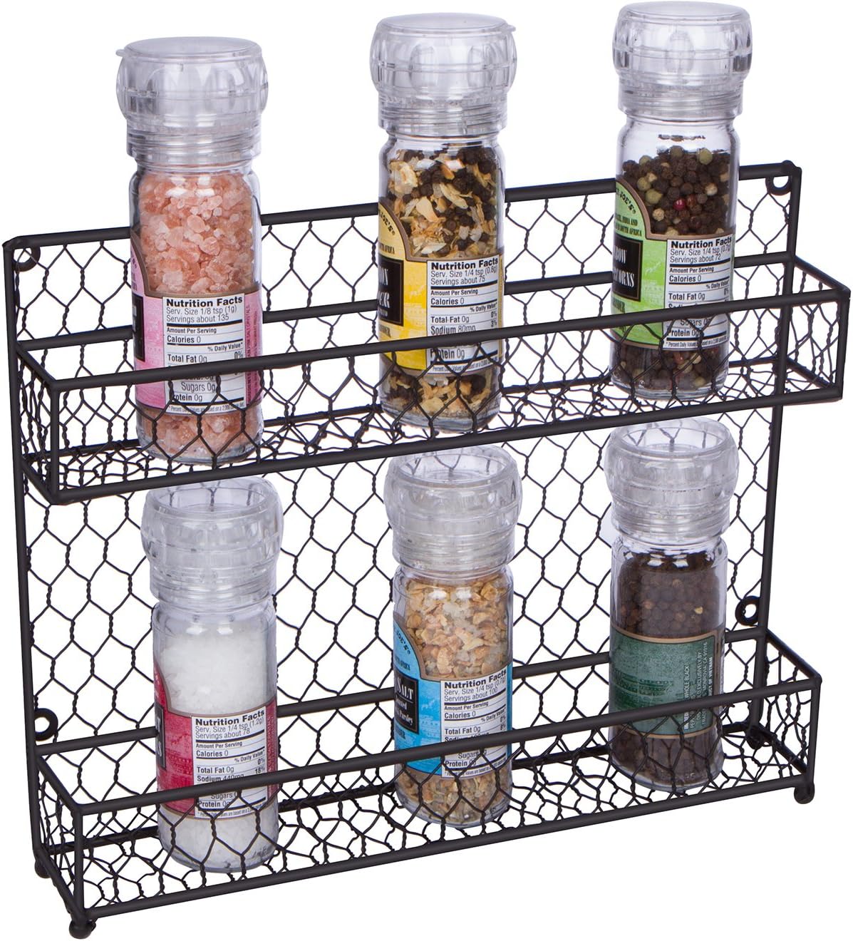 Trademark Innovations 2Tier Wire Spice Rack Storage
