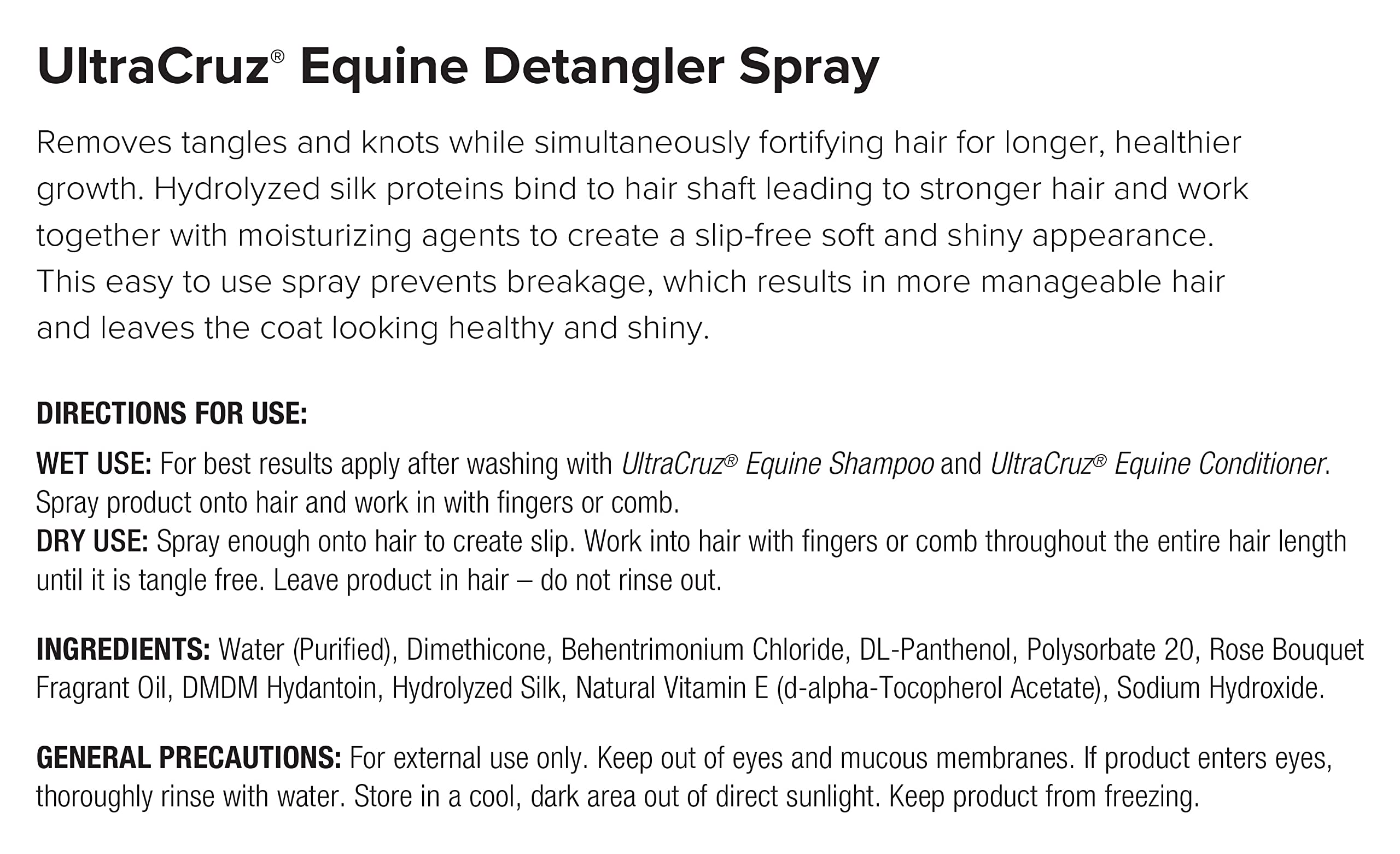 UltraCruz Spray districante equino per cavalli 1 gallone