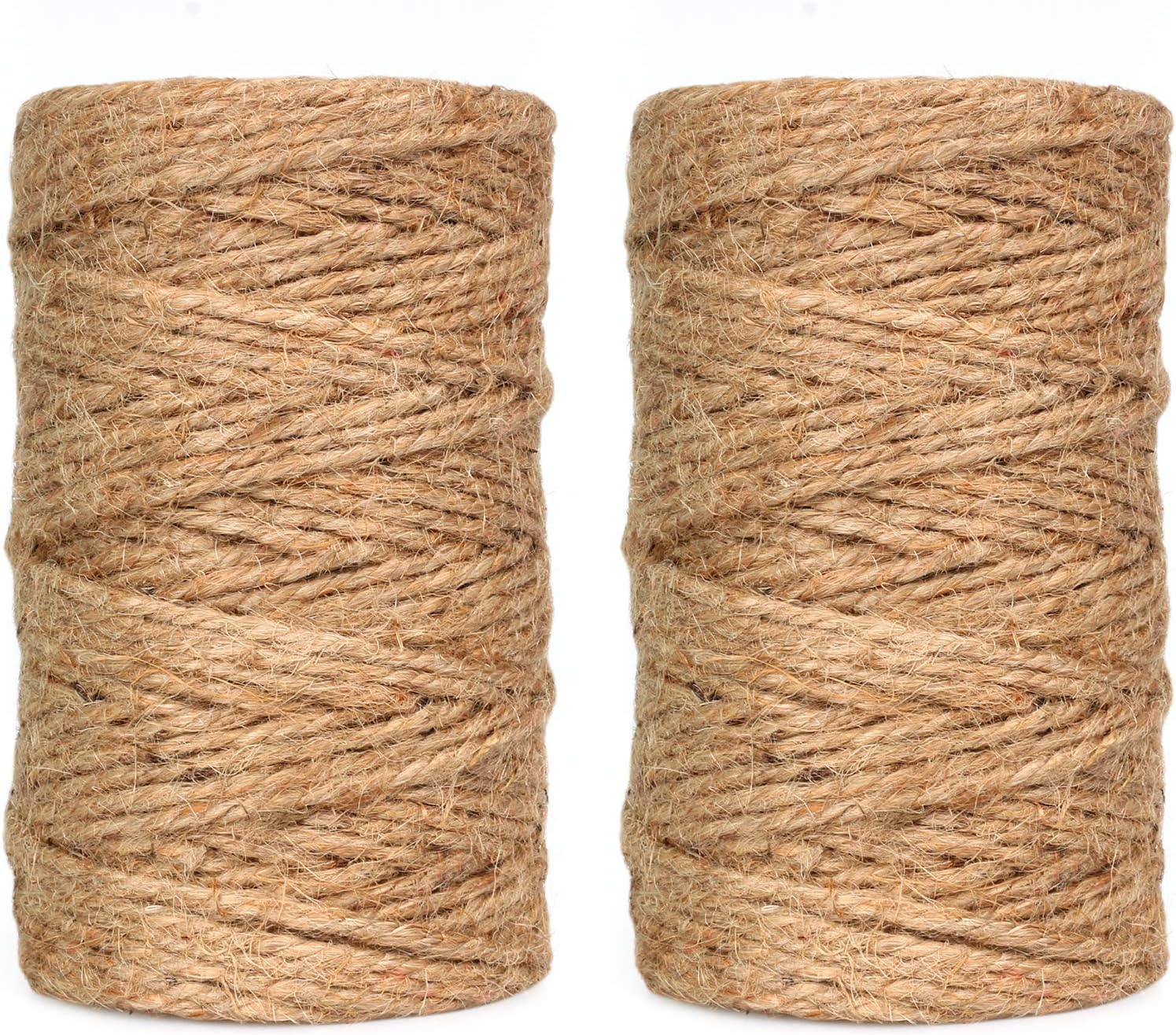 Amazon.com: 1000 Feet Natural Jute Twine String, Tenn Well 3Ply 2mm ...