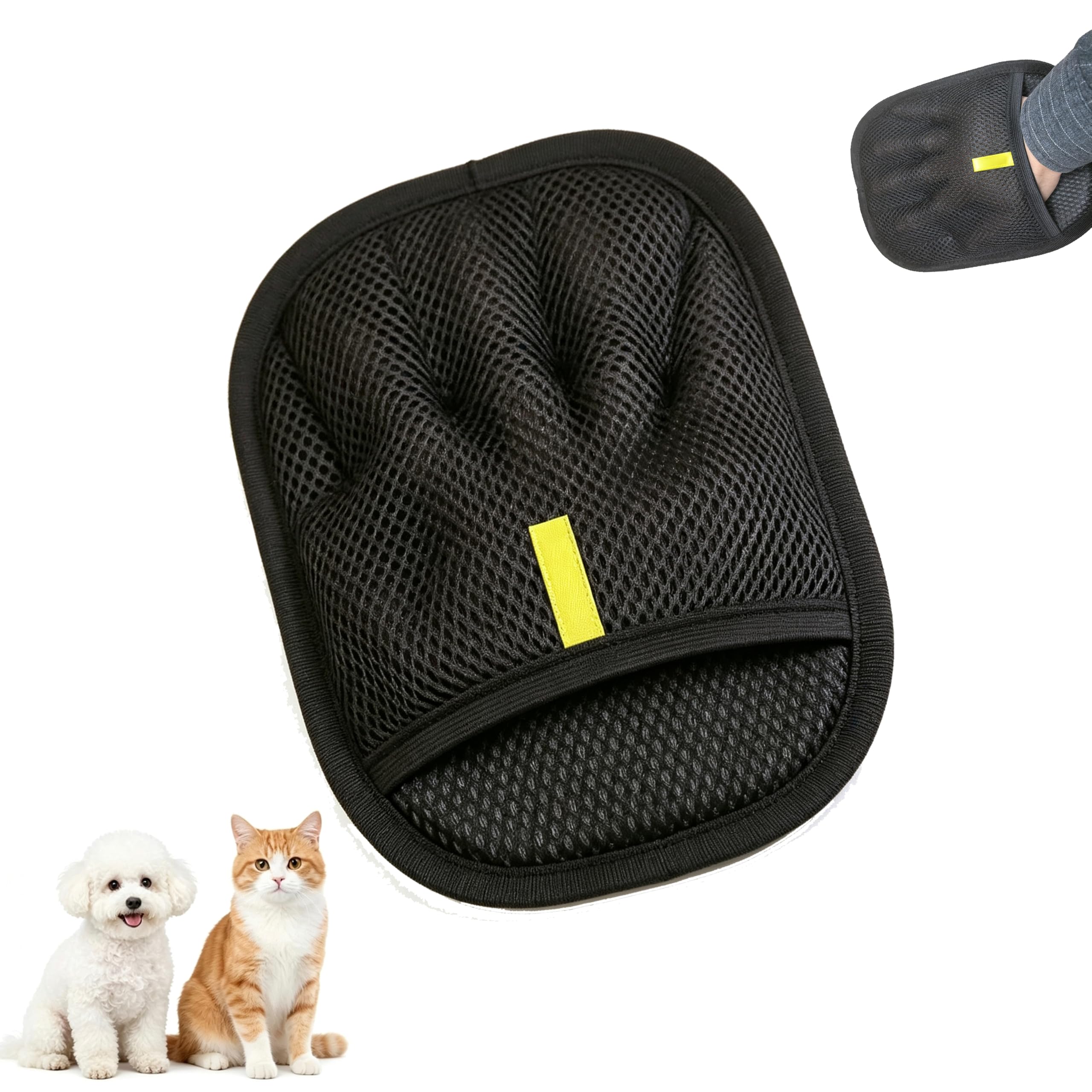 TAIRUNF Reusable Pet Hair Remover Glove, Electrostatic Pet Hair Remover Tool for Clothes,…