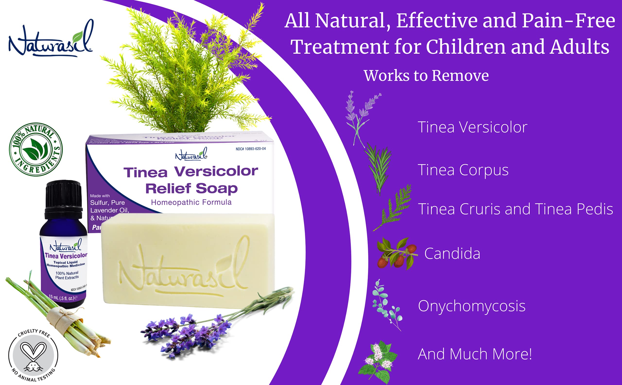 Naturasil Tinea Versicolor Treatment Value Pack 4oz Tinea Versicolor