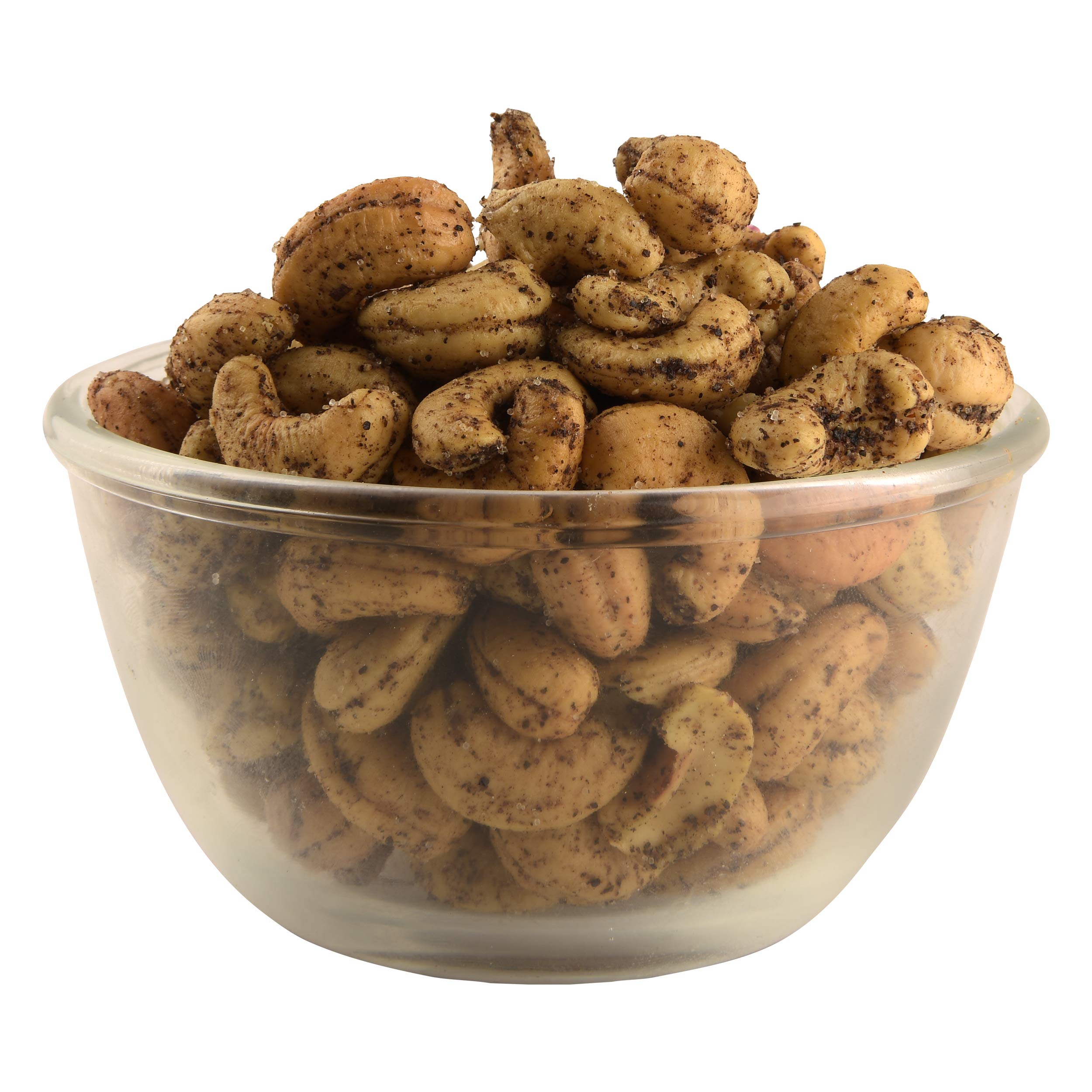 Almond House Khara Pepper Cashew 200g | Roasted Kaju Nuts Snack | Pepper Salt Flavoured Cashews | Crunchy Savoury Namkeen | Indian Dry Fruit Snack | Vegetarian