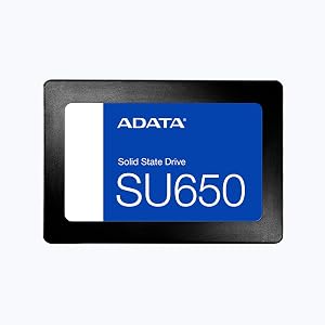 ADATA Ultimate SU650 - High-Performance Internal SSD for Fast Operating System, Gaming & Applications Accelerator - SLC Caching Support & ECC Error Correction - Ideal for Desktop & Laptop Upgrades