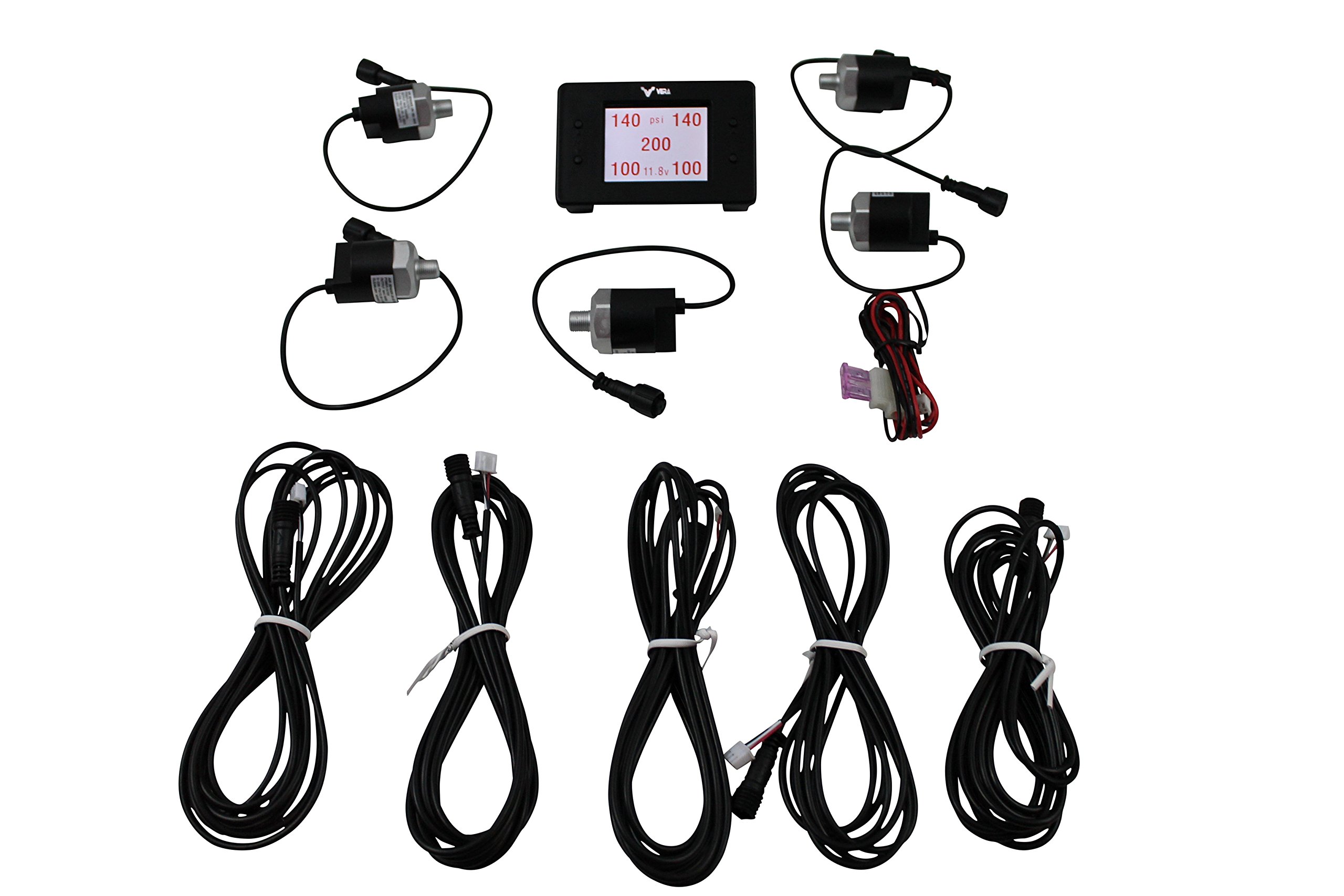 Three In One Display Air Suspension Pressure Gauge Meter Psi - Air - Foto 3